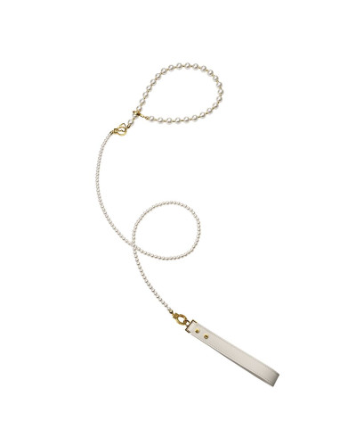 Перлинний нашийник з повідцем LOCKINK Pearl Collar & Leash Set - Фото №1