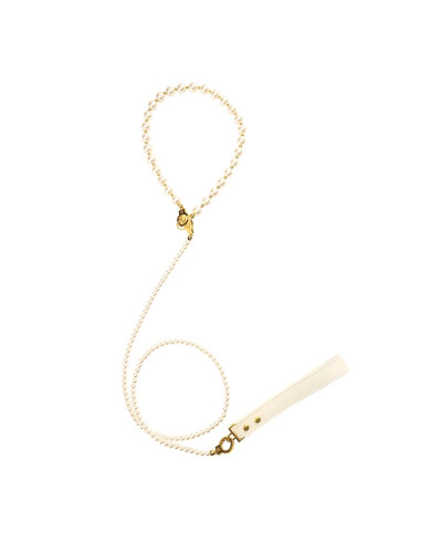 Перлинний нашийник з повідцем LOCKINK Pearl Collar & Leash Set - Фото №2