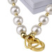Перлинний нашийник з повідцем LOCKINK Pearl Collar & Leash Set - Фото №4