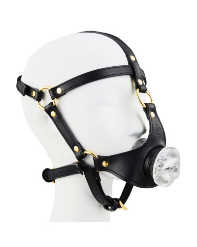 Маска-збруя для орального сексу LOCKINK SEVANDA Blowjob Head Harness - Фото №3
