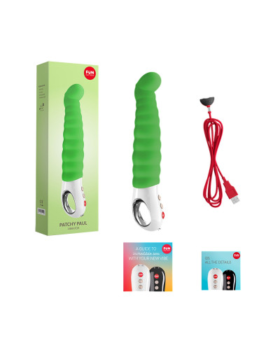 Вібратор точки G Fun Factory PATCHY PAUL fresh green, гнучкий, 12 режимів - Фото №7