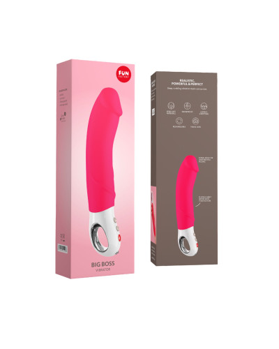 Вибратор для точки G Fun Factory BIG BOSS pink, очень мощный, 23,5 см - Фото №7