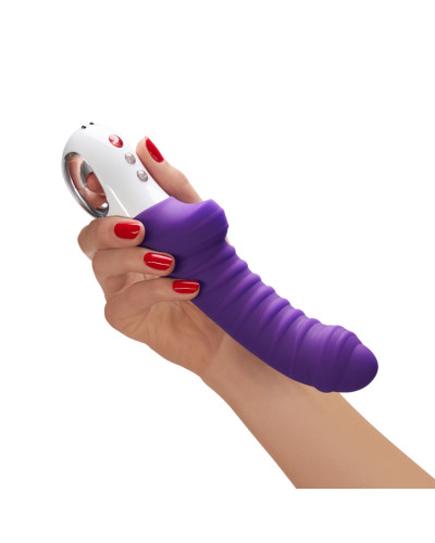 Вібратор для точки G Fun Factory TIGER violet, ребристий, підходить для анальної стимуляції - Фото №5