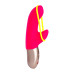 Мини вибратор-кролик со стимулирующей лентой Fun Factory AMORINO pink/neon yellow, лента съемная - Фото №3
