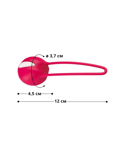 Вагинальный шарик SMARTBALL UNO, красный, одинарный, диаметр 3,6 см - Фото №2