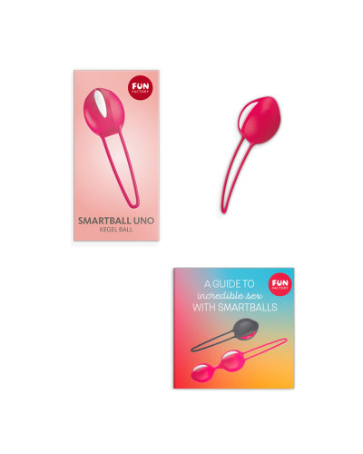 Вагинальный шарик SMARTBALL UNO, красный, одинарный, диаметр 3,6 см - Фото №6
