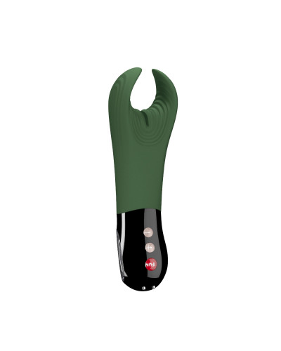 Вибратор для пениса Fun Factory MANTA moss green/black, подходит для парных игр - Фото №1
