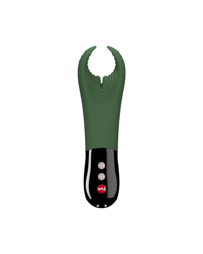 Вибратор для пениса Fun Factory MANTA moss green/black, подходит для парных игр - Фото №3