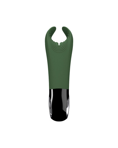 Вибратор для пениса Fun Factory MANTA moss green/black, подходит для парных игр - Фото №4
