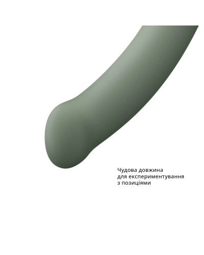 Фалоімітатор Fun Factory MAGNUM, оливковий, дуже гнучкий, довжина 18,3 см, діаметр 3,7 см - Фото №4