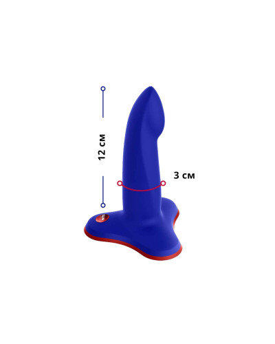 Фаллоимитатор Fun Factory LIMBA FLEX S, синий, гибкий, с эффектом памяти, подходит для точки G - Фото №2