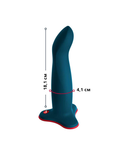 Фаллоимитатор Fun Factory LIMBA FLEX L, цвет морской волны, гибкий, с эффектом памяти, подходит для точки G - Фото №2