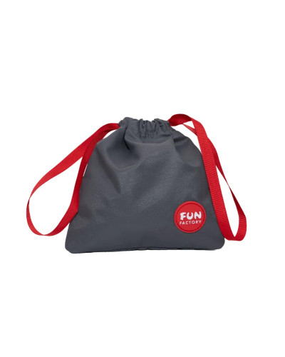 Сумка для секс-игрушек Fun Factory TOYBAG, S, серая, кисет, 14x14 см - Фото №1
