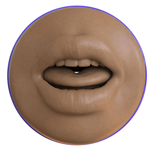 Мастурбатор-ротик Fleshlight Boost Blow Medium Dark Flesh, плавающие кольца Turbo Tech