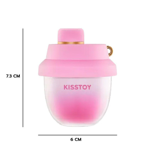 Вакуумний стимулятор-брелок KISSTOY Kiss Pods, 5 рівнів інтенсивності + Turbo-режим, 2 насадки