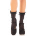 Носочки ажурные с рюшами Leg Avenue Mini Bow Lace Anklet Black - Фото №3