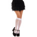 Шкарпетки ажурні з рюшами Leg Avenue Sweetheart Ruffle Cuff Knee Highs White, високі - Фото №5