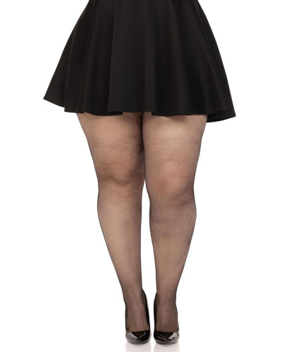 Панчохи Leg Avenue Spandex micro net tights Black 1X/2X - Фото №3