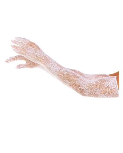 Митенки Leg Avenue Lace Opera Length Gloves White - Фото №1