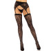 Чулки Leg Avenue Leg Avenue Lace thigh highs & garterbelt Black One Size - Фото №1