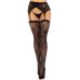 Чулки Leg Avenue Leg Avenue Lace thigh highs & garterbelt Black One Size - Фото №2