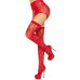 Панчохи Leg Avenue Leg Avenue Lace thigh highs & garterbelt Red One Size - Фото №2