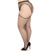 Панчохи Leg Avenue Stokings with O-ring Attached Garter Belt Black 1X/2X - Фото №4