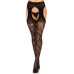 Панчохи Leg Avenue Eyelet lace suspender hose Black One Size - Фото №5