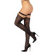 Панчохи Leg Avenue Thigh highs with garter top Black One Size - Фото №2