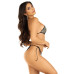 Комплект Leg Avenue Bikini top and thong panty Black One Size - Фото №3