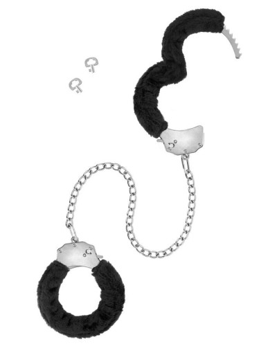 Поножи Fetish Tentation Adjustable metal and fur ankle cuffs - Фото №2