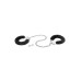Поножи Fetish Tentation Adjustable metal and fur ankle cuffs - Фото №3