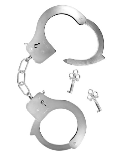 Наручники Fetish Tentation Adjustable metal wrist cuffs - Фото №2