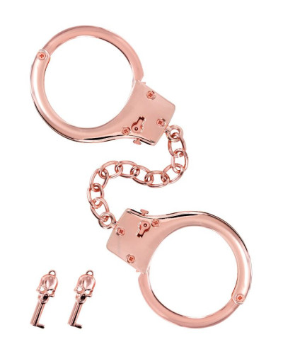 Наручники Fetish Tentation Premium Chick wrist cuffs in rose-gold metal - Фото №1