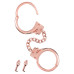 Наручники Fetish Tentation Premium Chick wrist cuffs in rose-gold metal - Фото №2