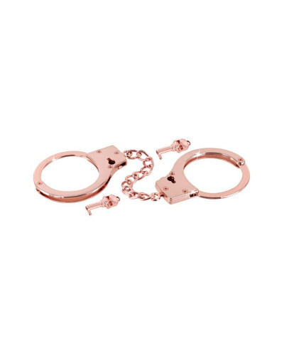 Наручники Fetish Tentation Premium Chick wrist cuffs in rose-gold metal - Фото №3