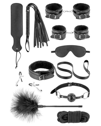 Набор для BDSM Fetish Tentation SM Bondage Box in vegan leather 10pcs - Фото №1