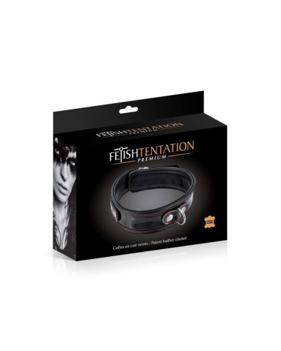 Нашийник Fetish Tentation Premium Patent leathe chocker - Фото №3