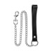 Поводок Fetish Tentation Premium Metal leash with cowhide leather wrist 72 см - Фото №1
