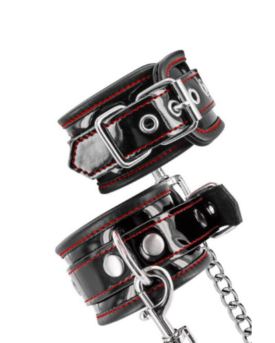 Наручники Fetish Tentation Premium Patent leather handcuffs - Фото №3