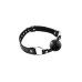 Кляп Fetish Tentation Premium Leather gag with silicone ball Black - Фото №1