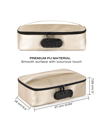 Кейс для іграшок Dorcel DISCREET BOX LUXURY GOLD - Фото №6
