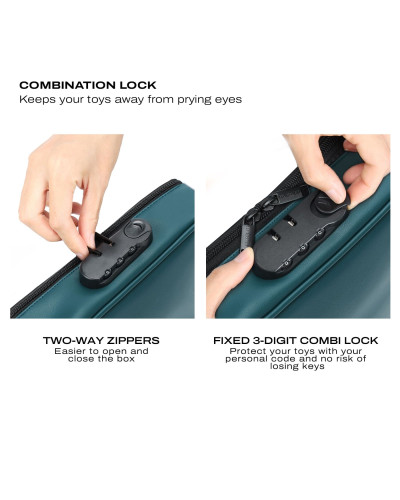Кейс для игрушек Dorcel DISCREET BOX LUXURY GREEN - Фото №5