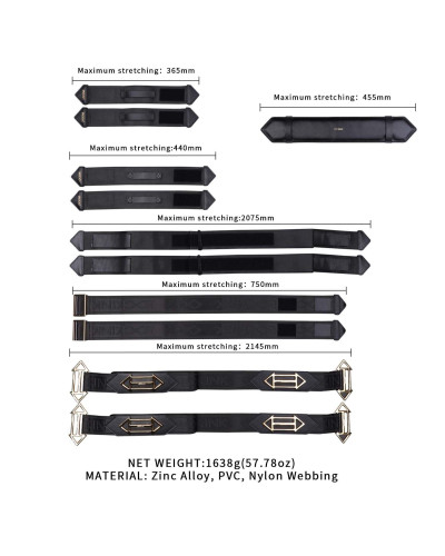 Фіксатори рук і ніг для ліжка LOCKINK BDSM Adjustable Bed Restraint Kit (м'ята упаковка!!!) - Фото №4