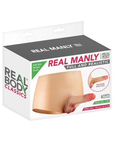 Страпон Real Body — Real Manly full and realistic L/XL (м'ята упаковка!!!) - Фото №6