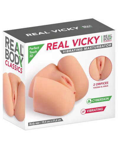 Мастурбатор Real Body — Real Vicky (мятая упаковка!!!) - Фото №4