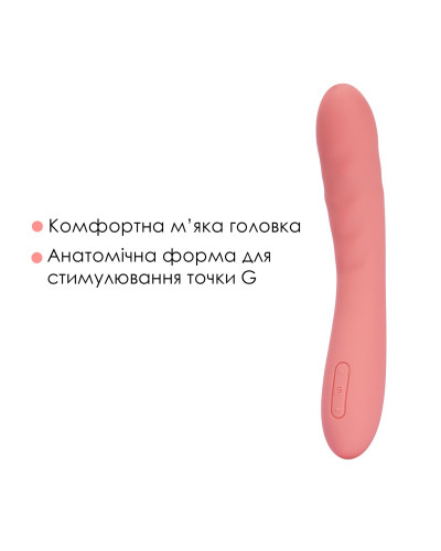 Смарт-вибратор с пульсацией Svakom Ava Neo Peach Pink, 15 режимов работы, водонепроницаемый - Фото №6