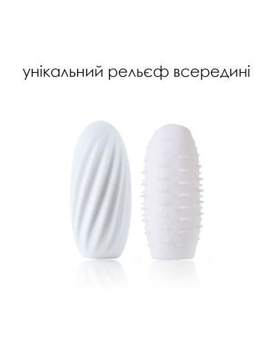 Яйцо-мастурбатор SVAKOM - HEDY White - Фото №3