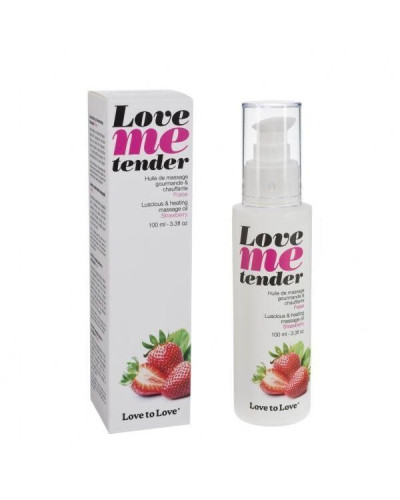 Розпродаж!!! Масажна олія Love To Love - Love Me Tender, Strawberry (100 мл) (термін 08.2025) - Фото №1