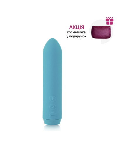 Минивибратор Je Joue - Classic Bullet Vibrator Teal с глубокой вибрацией и фиксацией на палец - Фото №1